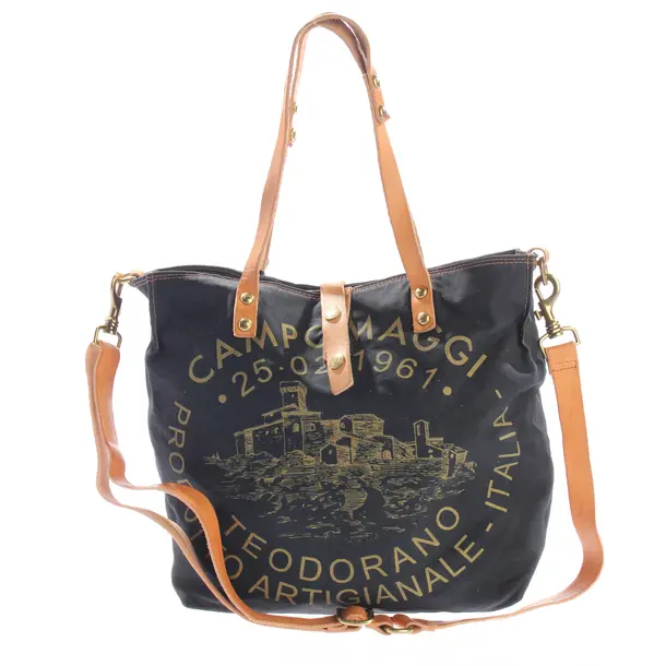 Shopper, in Navy, Baumwolle, Campomaggi