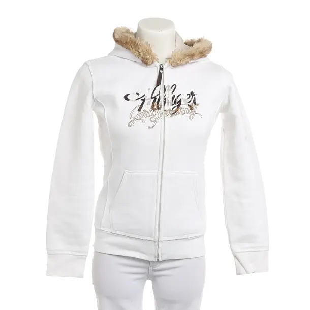 Zip-up Hoodie, in White, Cotton, Tommy Hilfiger