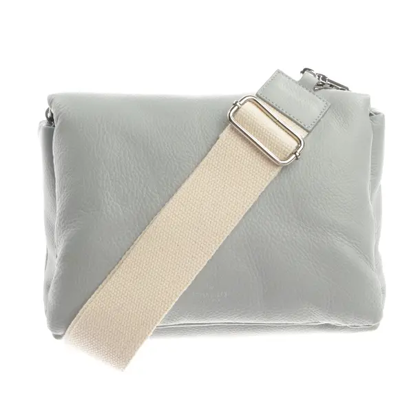 Schultertasche, in Hellblau, Leder, Copenhagen