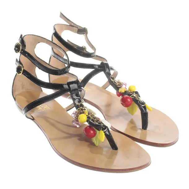 Strappy Sandals, in Black, Love Moschino