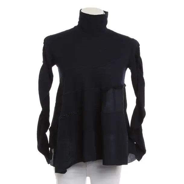 Longsleeve, in Navy, Wolle, High Use