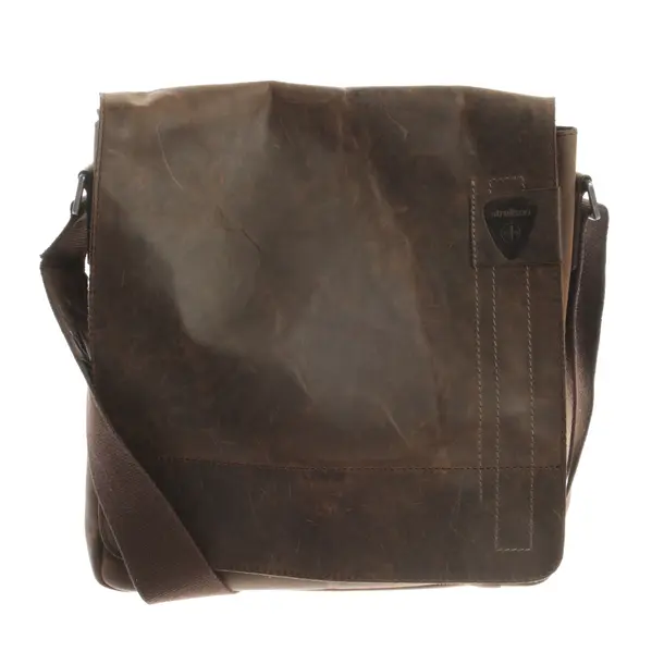Messenger Bag, in Dark Brown, Leather, Strellson