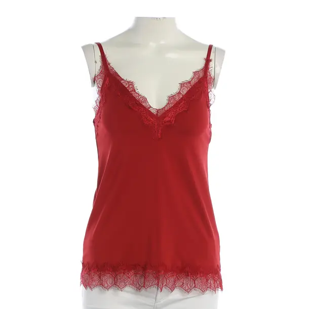 Top, in Rot, Polyester, Rosemunde