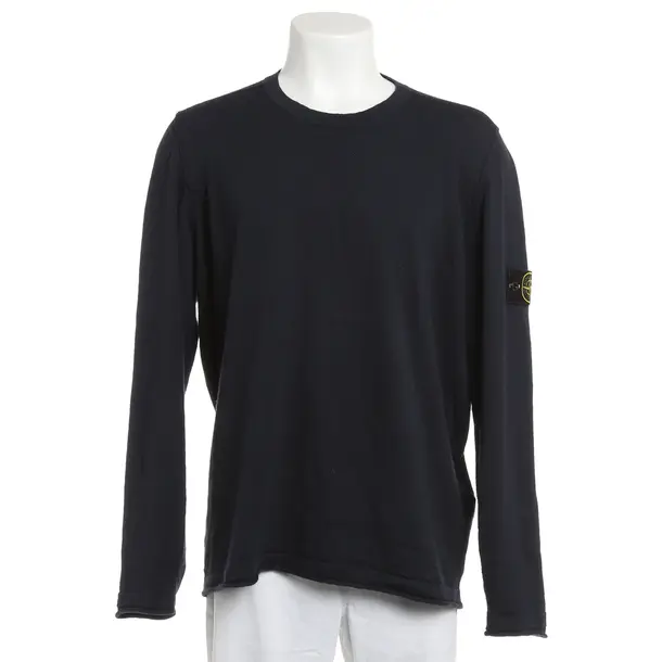 Jumper, in Navy, Cotton, Stone Island
