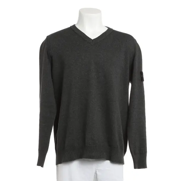 Maglione, in Grigio, Cotone, Isola di pietra