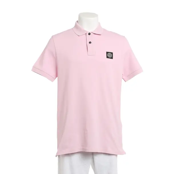 Poloshirt, in Hellrosa, Baumwolle, Stone Island
