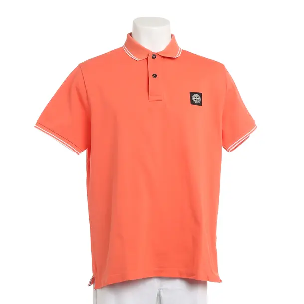 Poloshirt, in Orange, Baumwolle, Stone Island