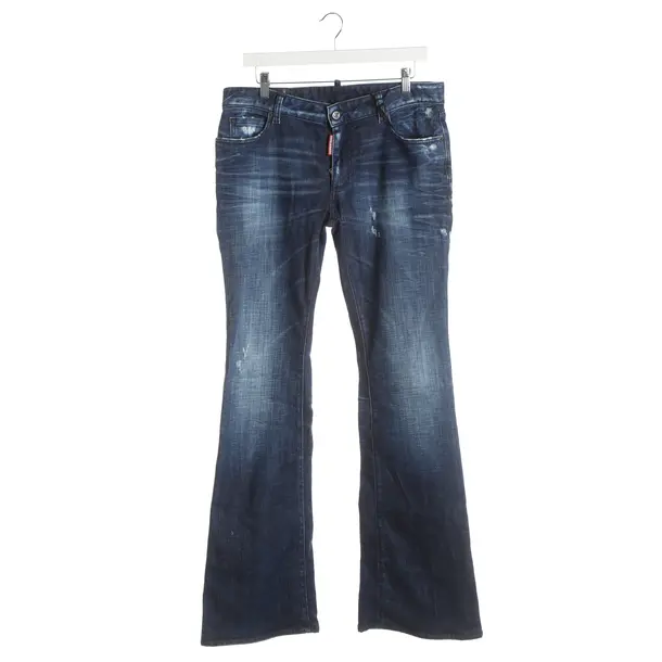 Flared Jeans, in Navy, Cotton, Dsquared