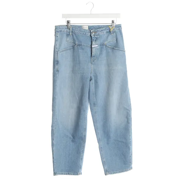 Jeans boyfriend, in Azzurro, Cotone, Chiuso