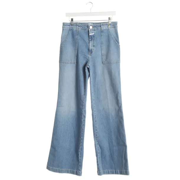 Jeans svasati, in Azzurro, Cotone, Chiuso