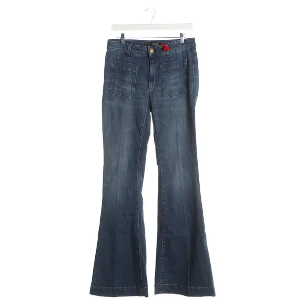 Flared Jeans, in Blue, Cotton, Seafarer