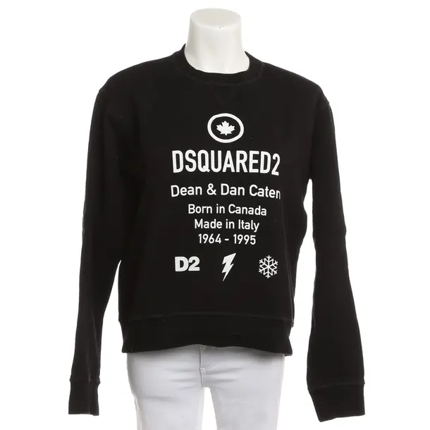 Felpa, in Nero, Cotone, Dsquared