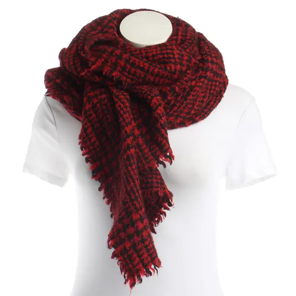 Scarf, in Red, Wool, Faliero Sarti
