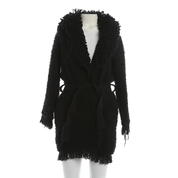 Cardigan, in Black, Cotton, Avant Toi