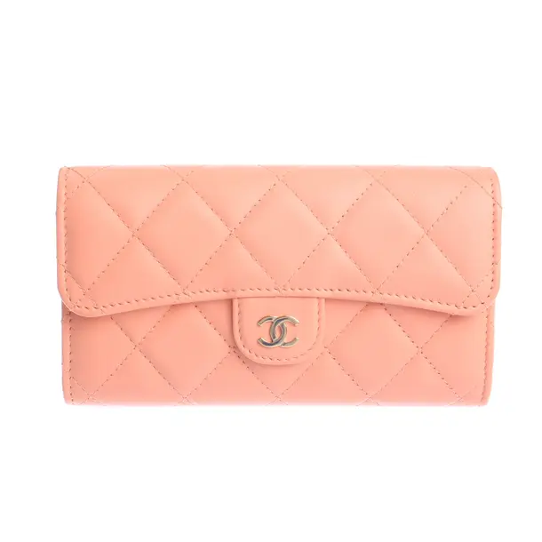 Wallet, in Light Pink, Leather, Chanel