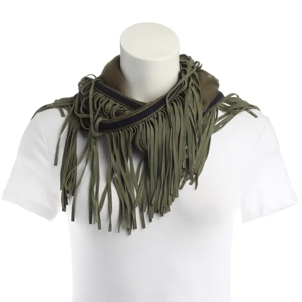 Scarf, in Green, Wool, Antonia Zander