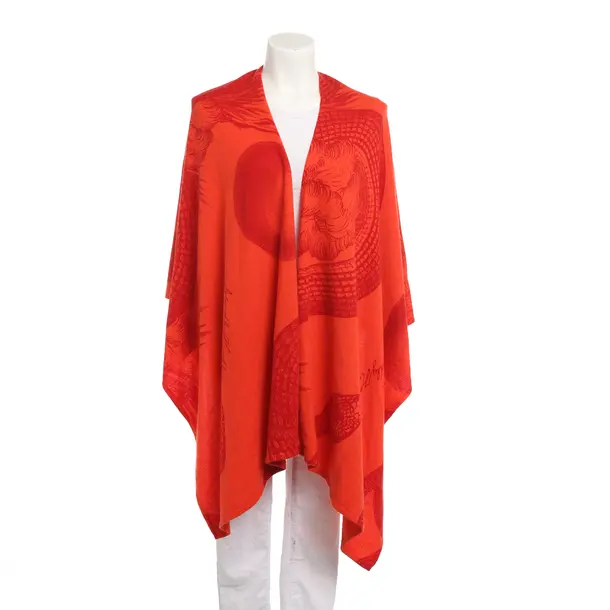 Poncho, in Red, Cashmere, Friendly Hunting