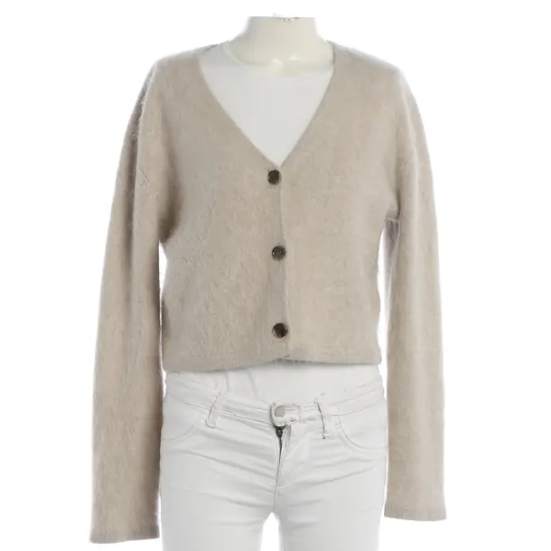 Cardigan, in Light Brown, Cashmere, Lisa Yang