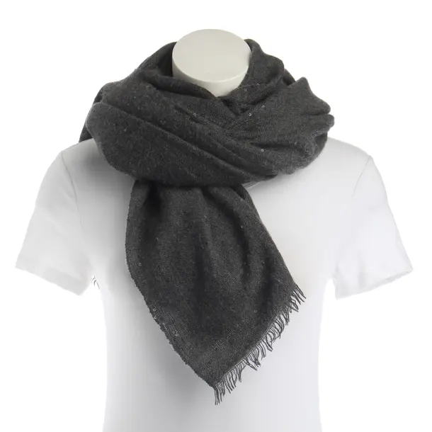 Schal, in Grau, Kaschmir, Brunello Cucinelli