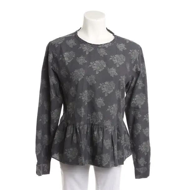 Bluse, in Navy, Baumwolle, Caliban