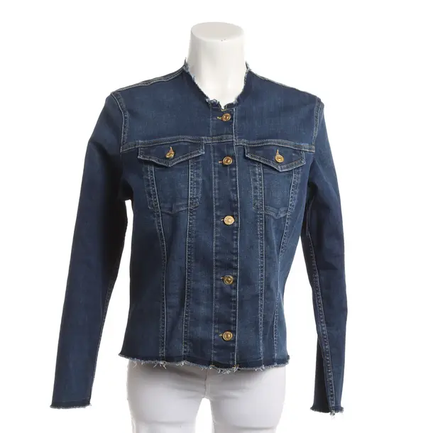 Denim Jacket, in Navy, Cotton, 7 for all mankind