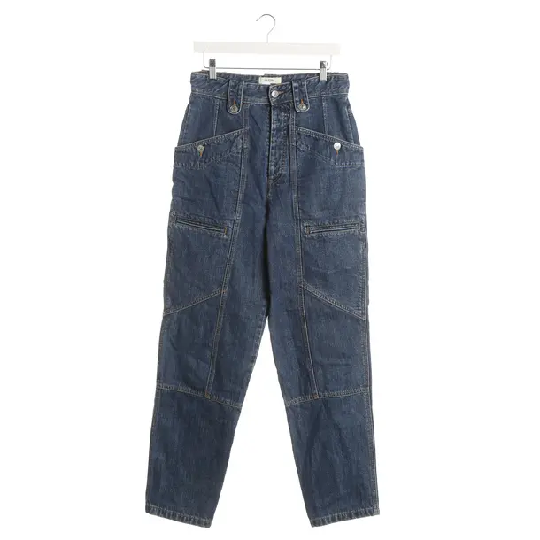 Jeans Straight Fit, in Blau, Polyester, Isabel Marant Étoile