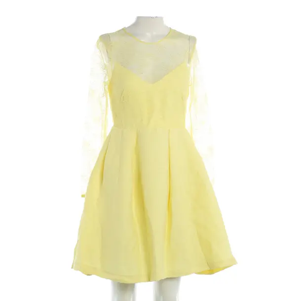 Cocktailkleid, in Gelb, Viskose, Sandro