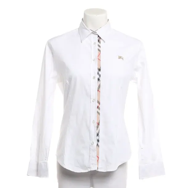 Blouse, in White, Cotton, Burberry London