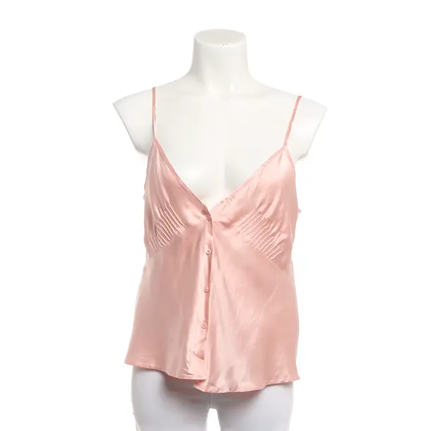 Top, in Hellrosa, Seide, Strenesse