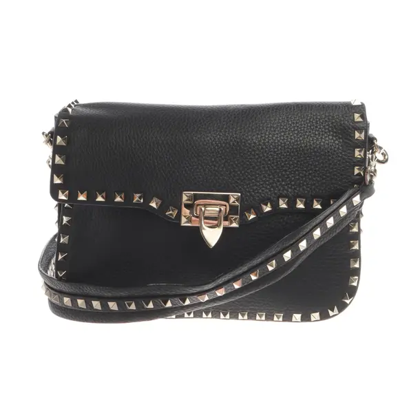 Umhängetasche, in Schwarz, Leder, Valentino