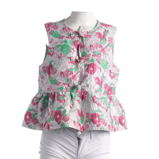 Top, in Multicolored, Polyester, Ganni