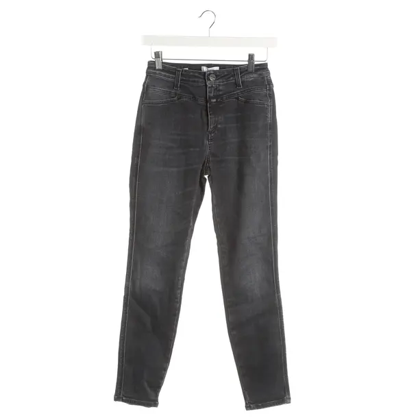Skinny Jeans, in Dark Gray, Cotton, Closed