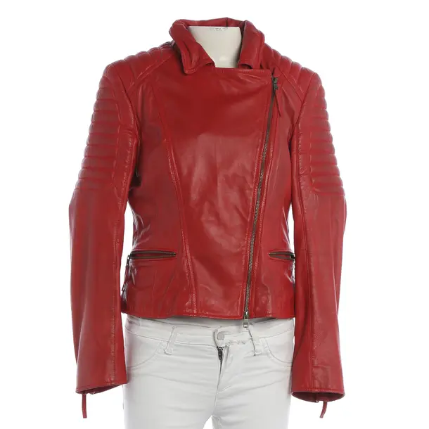 Giacca in pelle, in Rosso, Pelle, Marc Cain