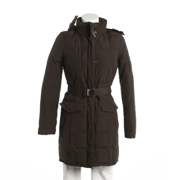 Wintermantel, in Dunkelbraun, Baumwolle, Woolrich