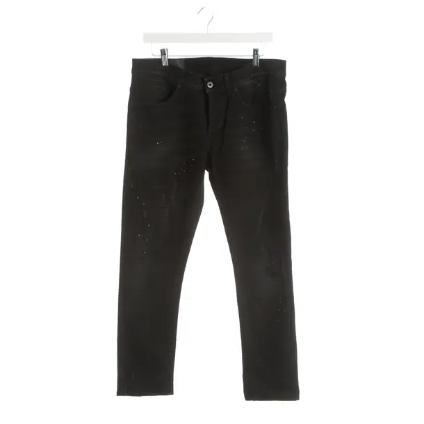 Straight Fit Jeans, in Black, Cotton, Dondup
