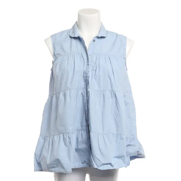 Bluse, in Hellblau, Baumwolle, 0039 Italy