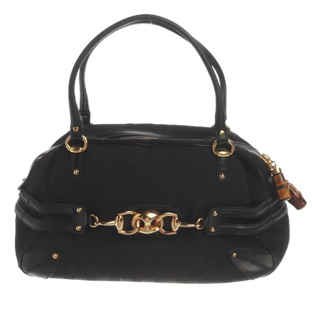 Handtasche, in Schwarz, Baumwolle, Gucci