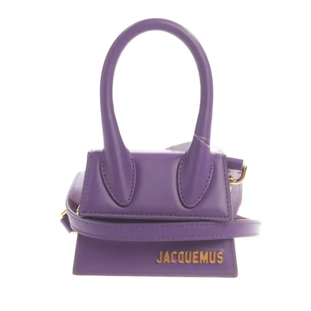 Handbag, in Purple, Leather, Jacquemus
