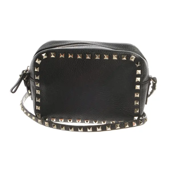 Schultertasche, in Schwarz, Leder, Valentino