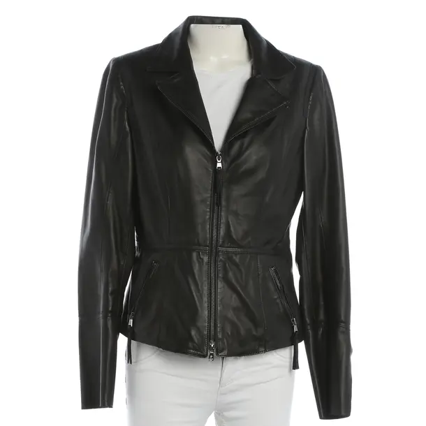LeatherJacket, in Black, Leather, Schyia