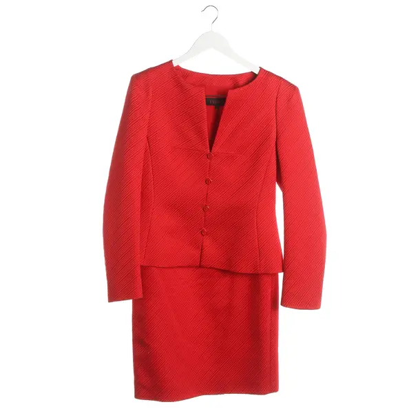 Skirt Suit, in Red, Wool, Escada