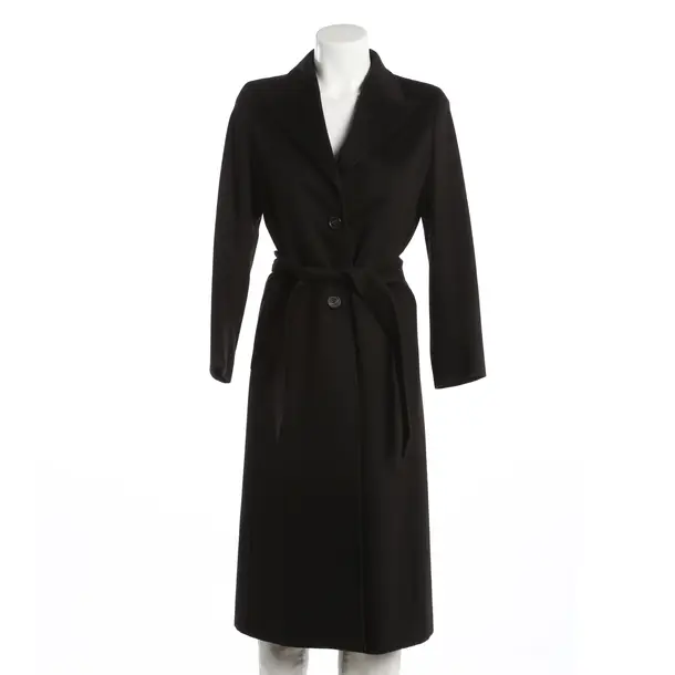 Cappotto mezza stagione, in Nero, Cachemire, Max Mara