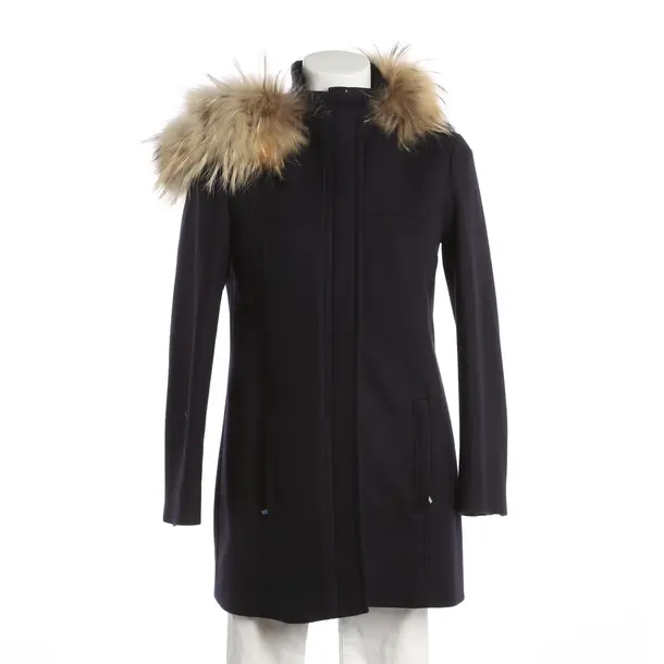 Mid-Season Jacket, in Navy, Wool, Hugo Boss