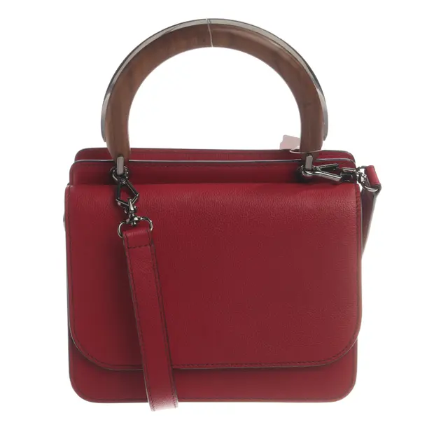 Handbag, in Red, Leather, Max Mara
