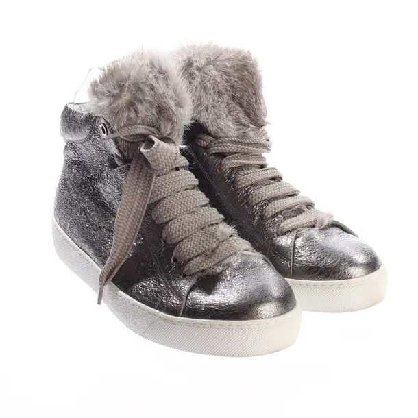 High-Top Sneaker, in Silber, Moncler