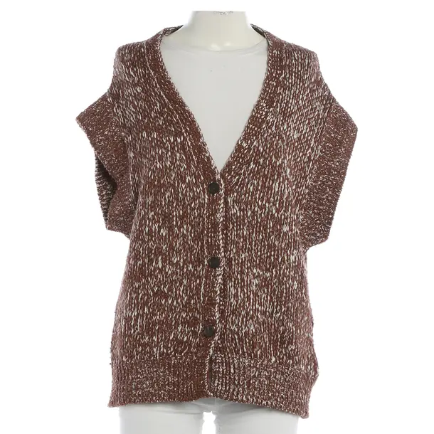 Sweater Vest, in Brown, Linen, Fabiana Filippi