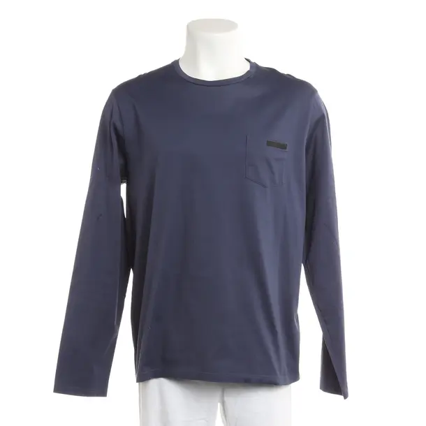 Longsleeve, in Navy, Baumwolle, Prada