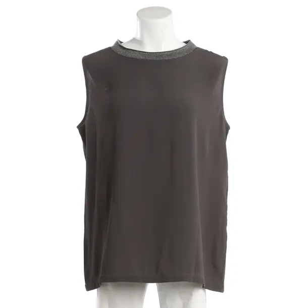 Top, in Grau, Acetat, Fabiana Filippi
