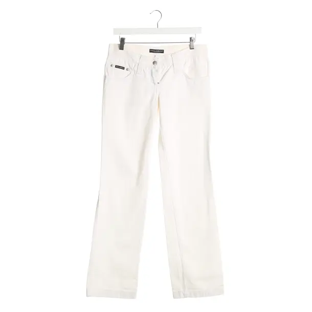 Hose, in Cream, Baumwolle, Dolce & Gabbana