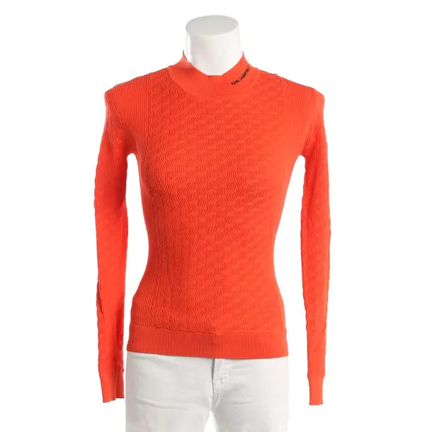Longsleeve, in Dunkelorange, Polyester, Karl Lagerfeld